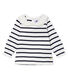 Blouse met lange mouwen en marinestreep babymeisje