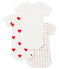 Set van 3 body's met korte mouwen voor babymeisjes variante 1