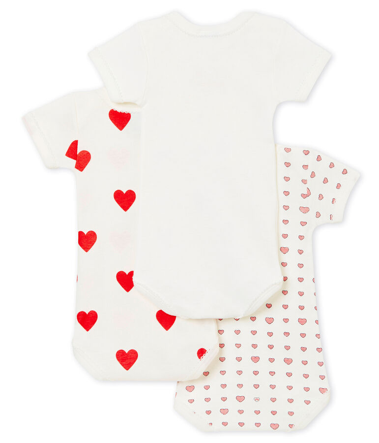 Set van 3 body's met korte mouwen voor babymeisjes multicouleur