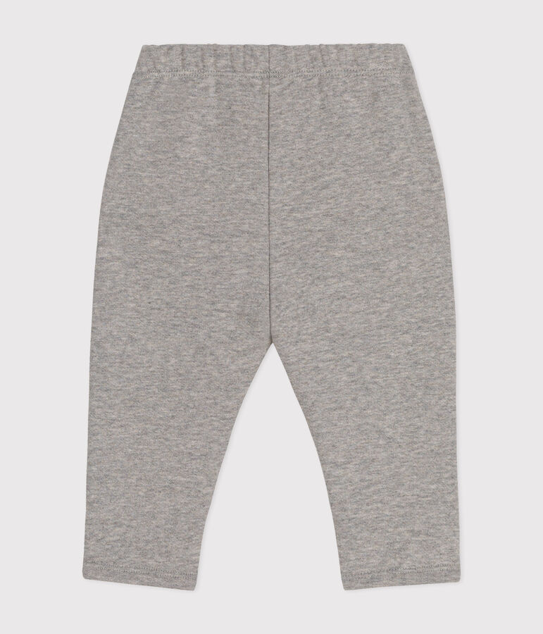 Pantalon en molleton b&eacute;b&eacute; gris