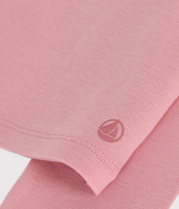 Effen katoenen cardigan voor kinderen roze