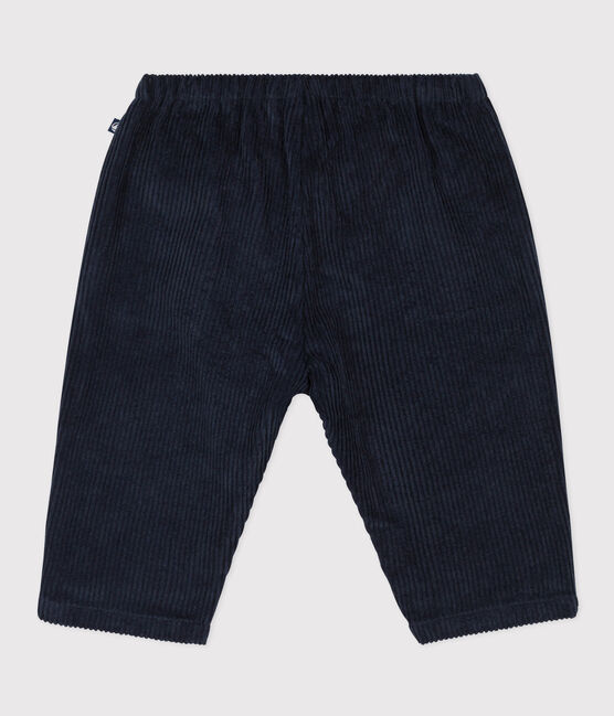 Pantalon en velours grosses côtes bébé bleu SMOKING