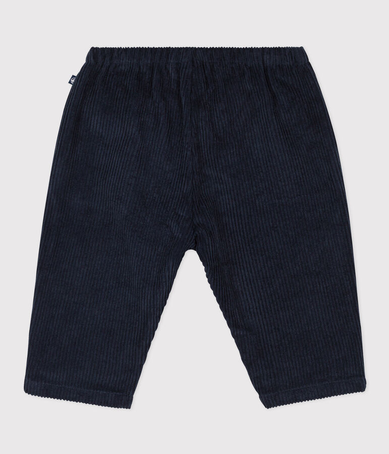 Babybroek in ribfluweel blauw