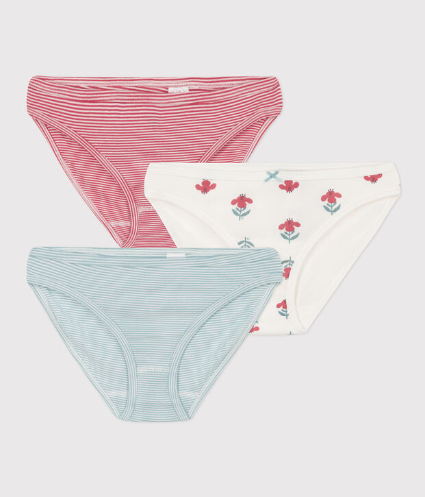 Set van 3 damesslipjes in katoen multicouleur