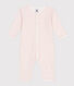 Pyjama bébé en coton sans pieds fleuri