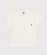 T-shirt met korte mouwen in gevlamde jersey voor baby's