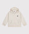 Sweatshirt zippé à capuche en tubique matelassé enfant fille / garçon beige MONTELIMAR CHINE