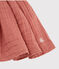 Robe en gaze de coton bio enfant fille rose PAPAYE