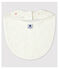 Bavoir bébé en coton biologique blanc MARSHMALLOW/blanc MULTICO