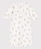 Combisac imprimé en coton blanc MARSHMALLOW/gris GRIS