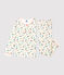 Pyjama imprim&eacute; fleuri petite fille en tubique blanc/multicouleur