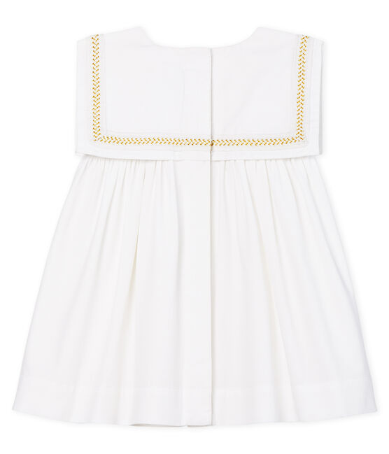 Robe de cérémonie bébé fille blanc ECUME