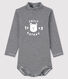 Body met lange mouwen en opgerolde kraag baby