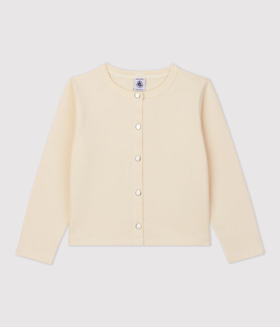 Cardigan en coton enfant fille écru AVALANCHE