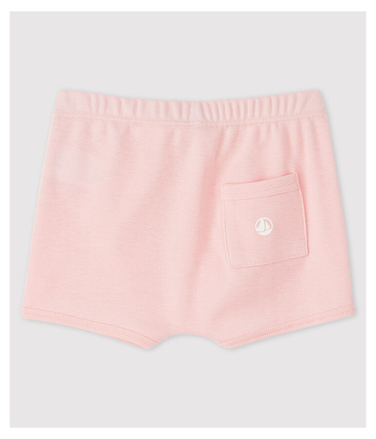 Katoenen short voor baby's roze