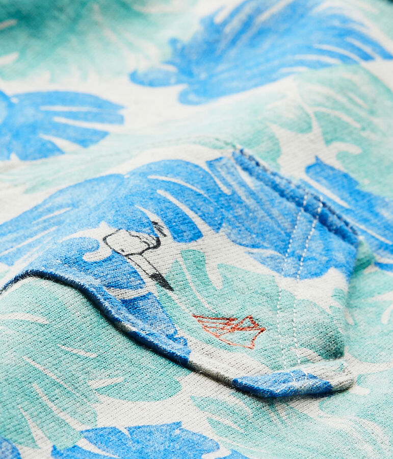 Combicourt b&eacute;b&eacute; gar&ccedil;on imprim&eacute; gris BELUGA/blanc MULTICO