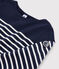Iconische marinière Dames blauw SMOKING/wit MARSHMALLOW