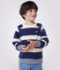 Uniseks katoenen sweatshirt met streepjes voor kinderen