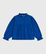 Blouse enfant en twill de coton manches longues unie