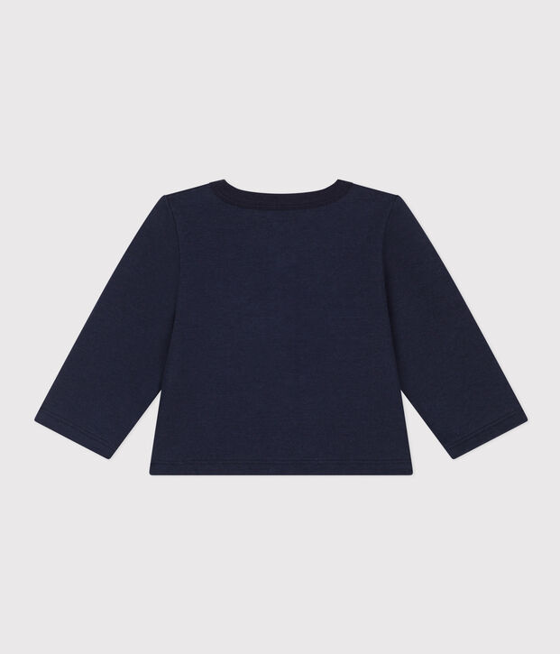 Cardigan en jersey &eacute;pais b&eacute;b&eacute; bleu marine