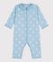 Pyjama bébé en coton sans pieds à col imprimé cœurs MIMI/ ECUME