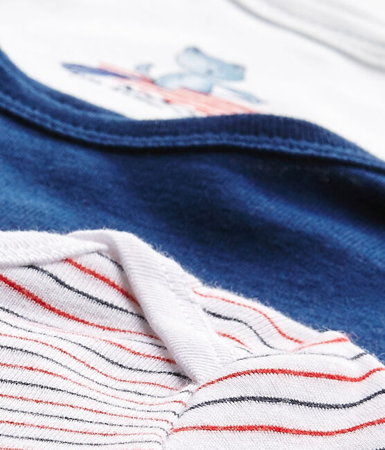 Lot de 3 bodies bébé garçon manches courtes blanc LOT