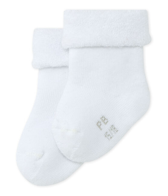 Chausettes en éponge, moelleuses et confortables. blanc ECUME