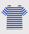 Katoenen kinder-T-shirt met korte mouw en streepjes wit AVALANCHE/ MULTICO