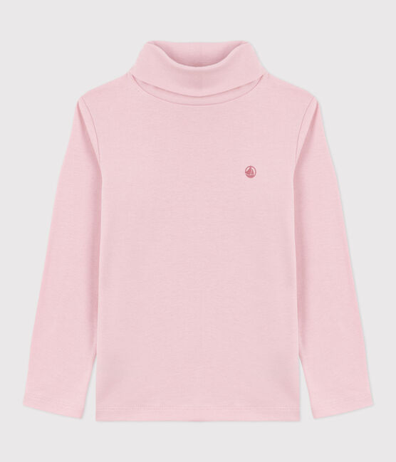 Effen katoenen coltruitje voor kinderen roze JOLI