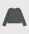 Cardigan à pressions en tubique femme vert THUYA