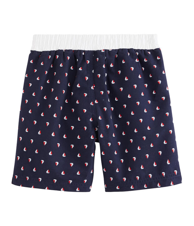 Short de plage impirm&eacute; enfant gar&ccedil;on bleu/multicouleur