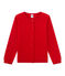 Meisjescardigan in wol/katoen rood FROUFROU