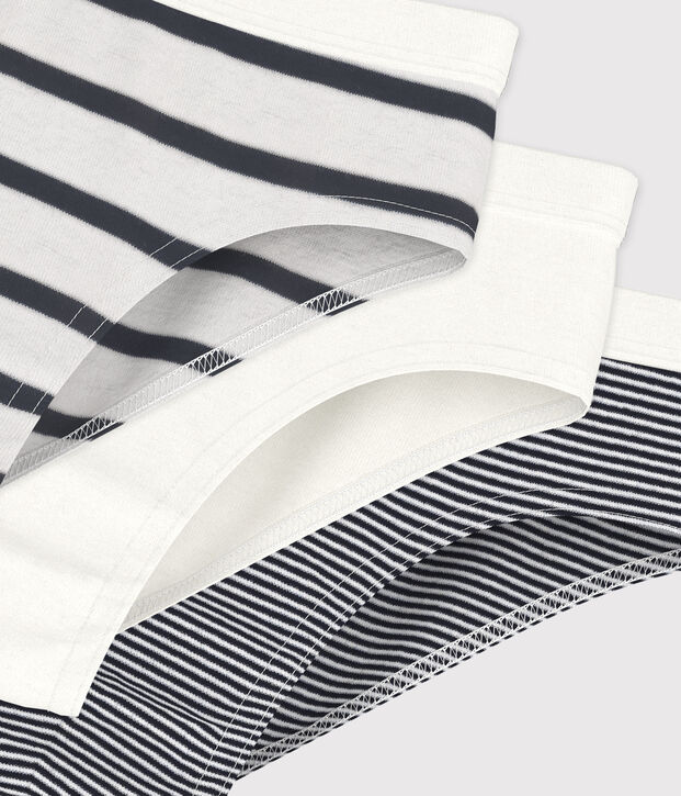 Set van 3 gestreepte slips voor jongens multicouleur