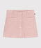 Fluwelen meisjesrok roze SALINE
