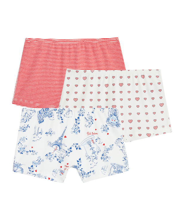 Drie shorties meisjes multicouleur