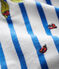 Marinière créative bébé fille blanc MARSHMALLOW/bleu PERSE