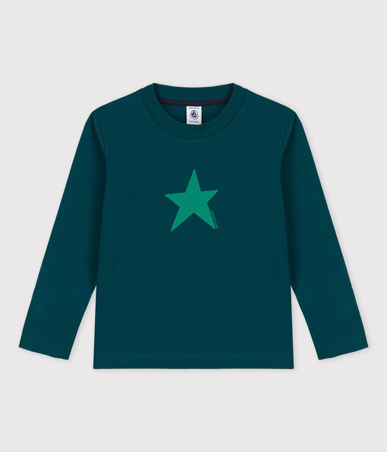 Jongens-T-shirt met lange mouwen groen