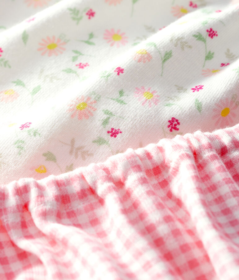 Set van 2 items babymeisje wit/multicouleur