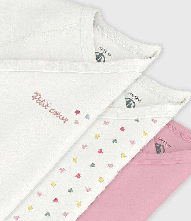 Set van katoenen babyrompertjes met print en korte mouwen multicouleur