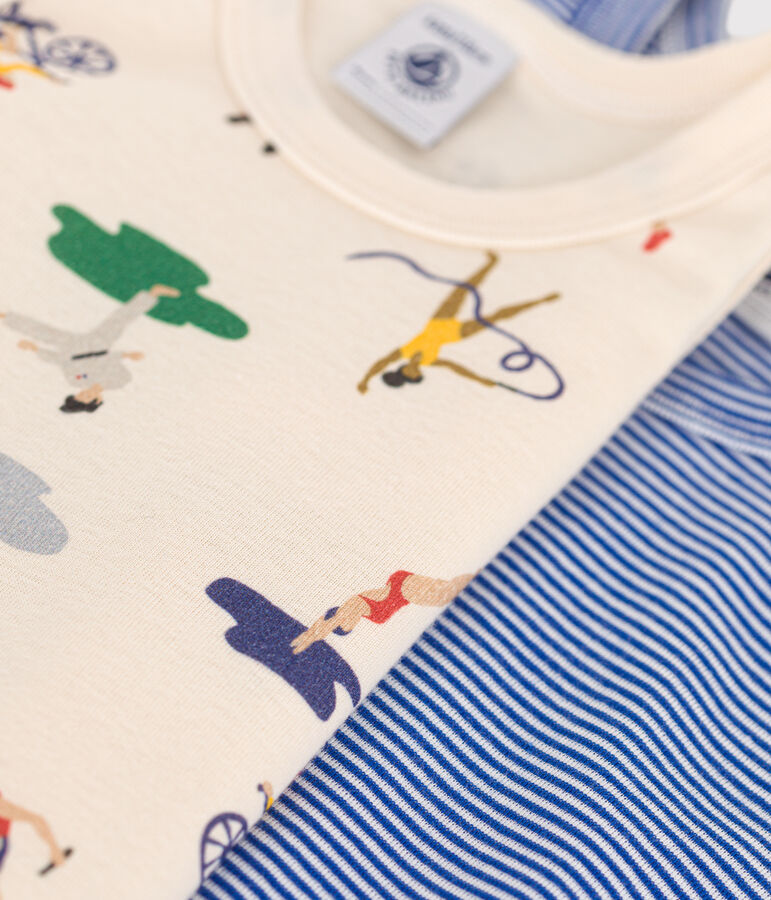 Setje met 2 katoenen hemdjes voor kinderen multicouleur