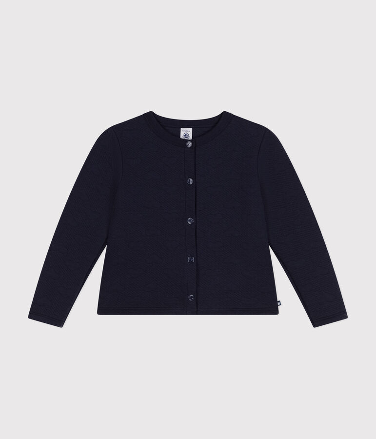 Cardigan van tubic voor meisjes blauw