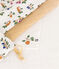 Setje met 3 babyluiers met vruchtenprint en fijngeribd velours MARSHMALLOW/ BOUDOR/ MULTICO