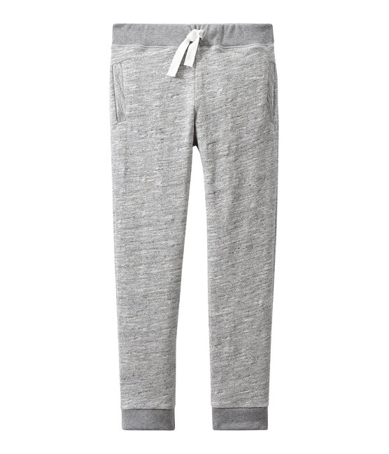 Jongensbroek in zware jersey grijs Gris