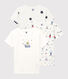 Lot de 3 tee-shirts manches courte imprimé festif petit garçon