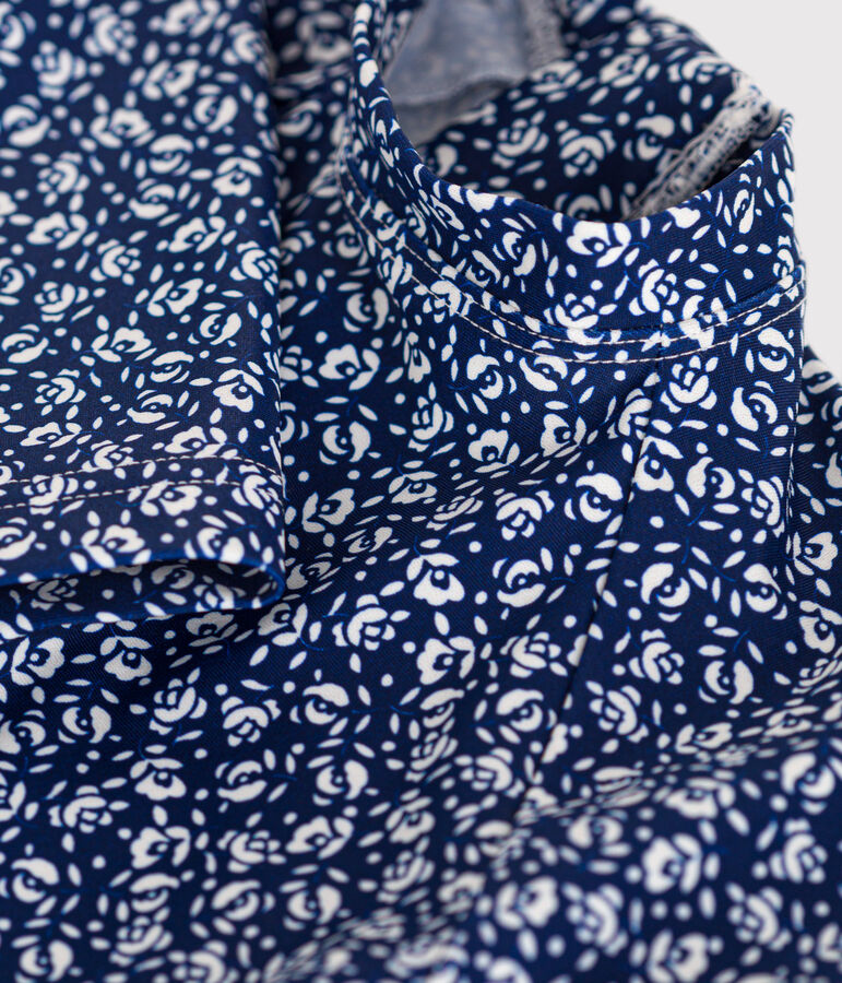 Combinaison de bain anti UV b&eacute;b&eacute; bleu/blanc