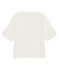 T-shirt met lange mouwen uit katoen/linnen voor babyjongens wit MARSHMALLOW