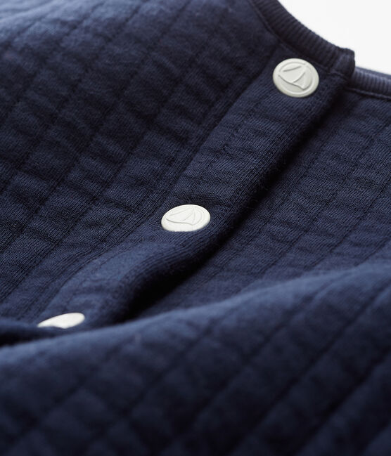 Cardigan en tubique matelassé bébé fille bleu SMOKING
