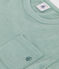 Effen katoenen T-shirt met korte mouwen voor kinderen groen PAUL