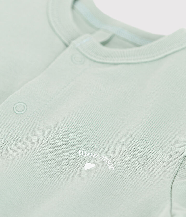 Licht, kort pakje van jersey voor baby's groen HERBIER