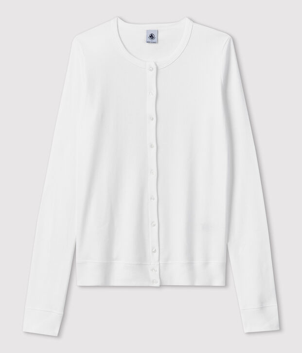 Iconische vrouwencardigan wit
